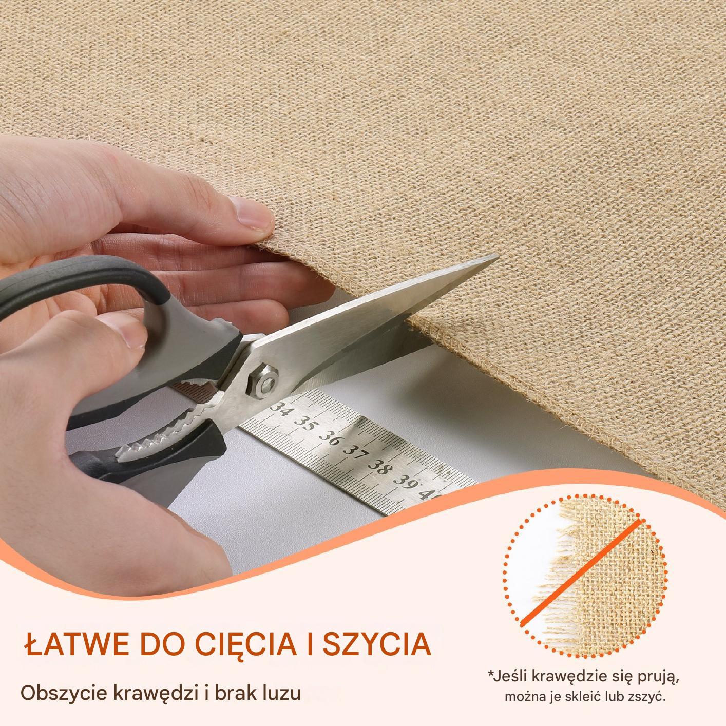 Płótno jutowe 270g/m2 35 cm x 9 m – do owijania drzew i rękodzieła - obrazek 6