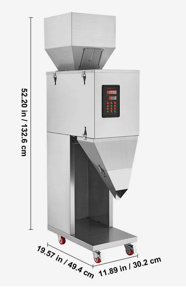 Maszyna do napełniania granulatów 20-3000g automatyczna stal nierdzewna - obrazek 2