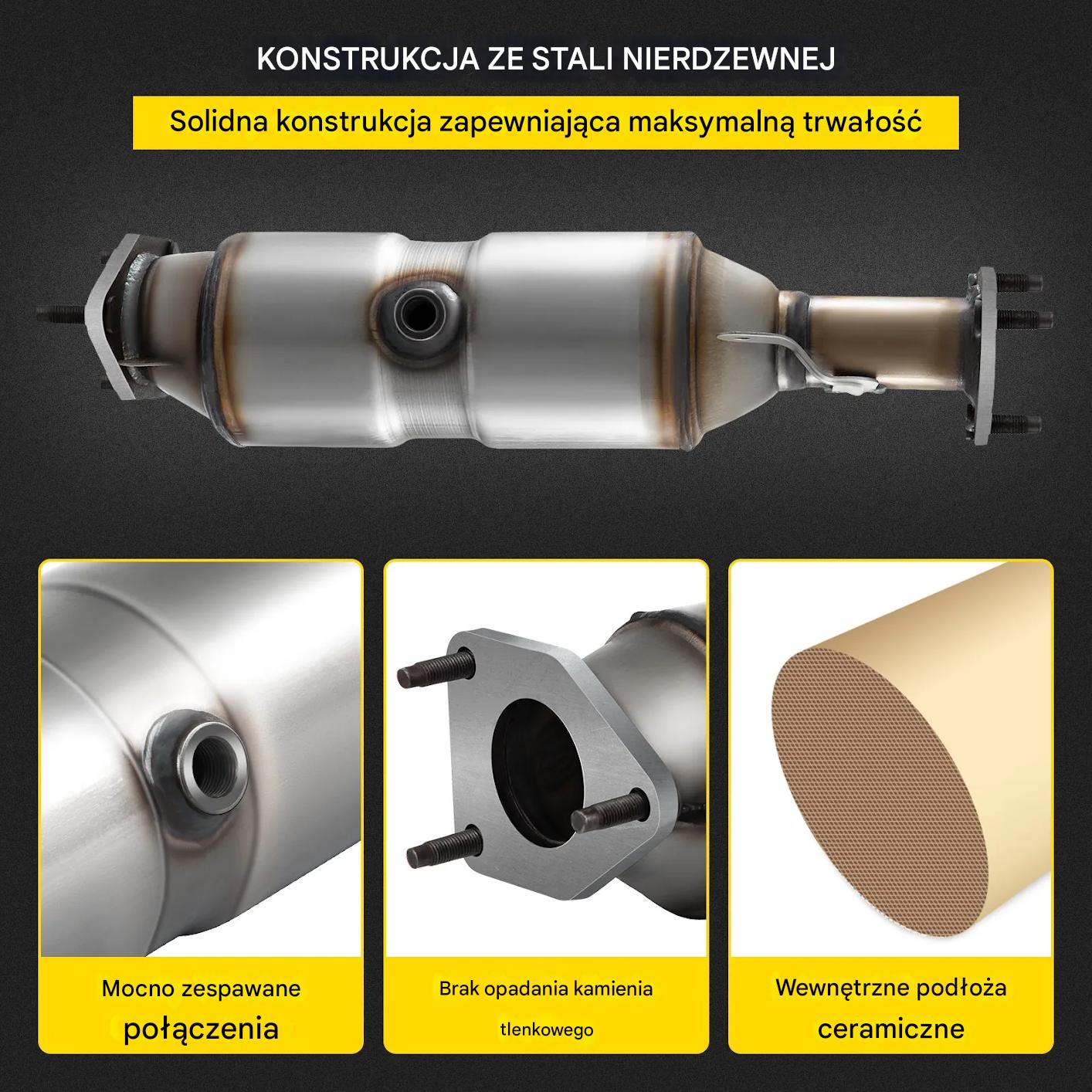 Katalizator Honda Accord 2003-2007 2.4L wysoki przepływ - obrazek 5