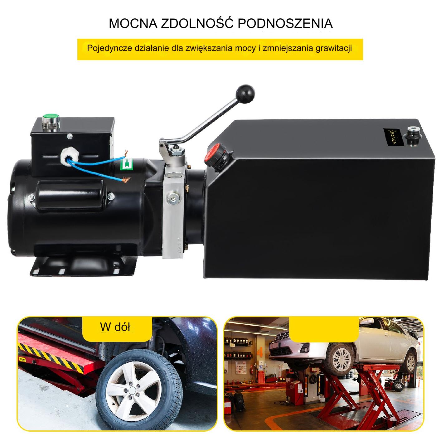 Stacja do podnośników samochodowych hydrauliczna 14L 1HP naprawa warsztat - obrazek 6