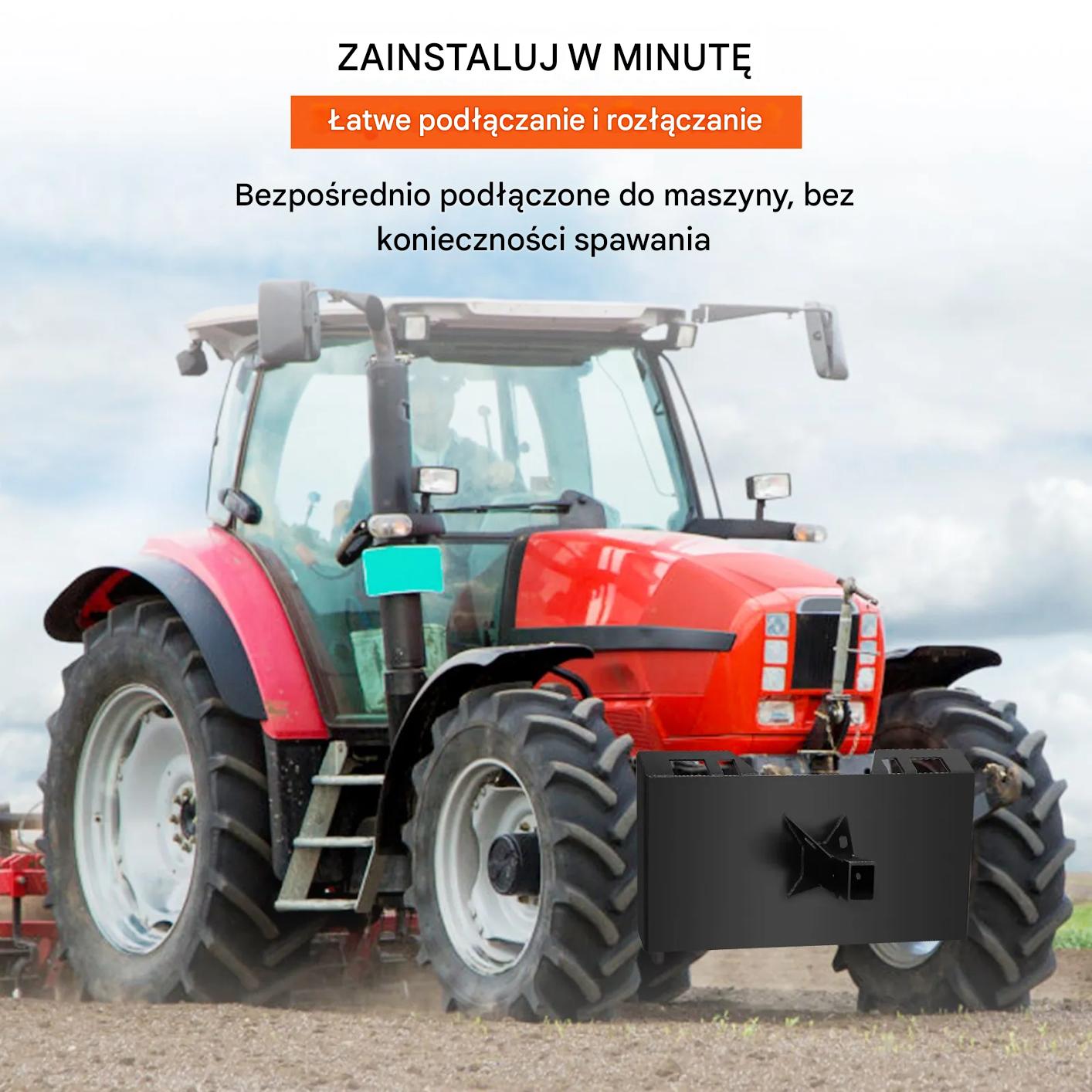 Płyta montażowa ładowarka traktor 115 cm 26kg do łyżek i wideł - obrazek 6