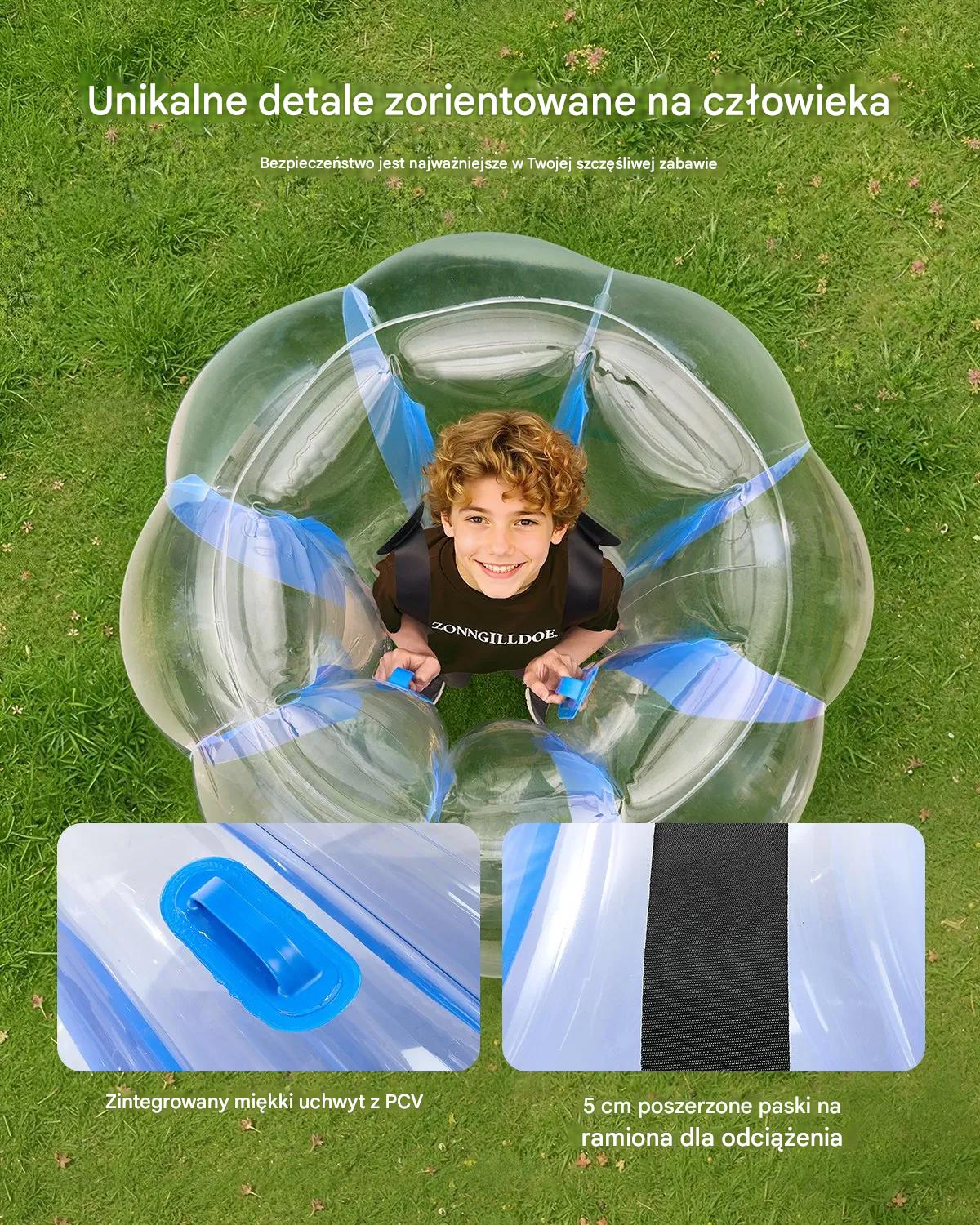 Dmuchańce bumper ball 1,2 m kula PVC nadmuchiwana zabawka plenerowa - obrazek 6