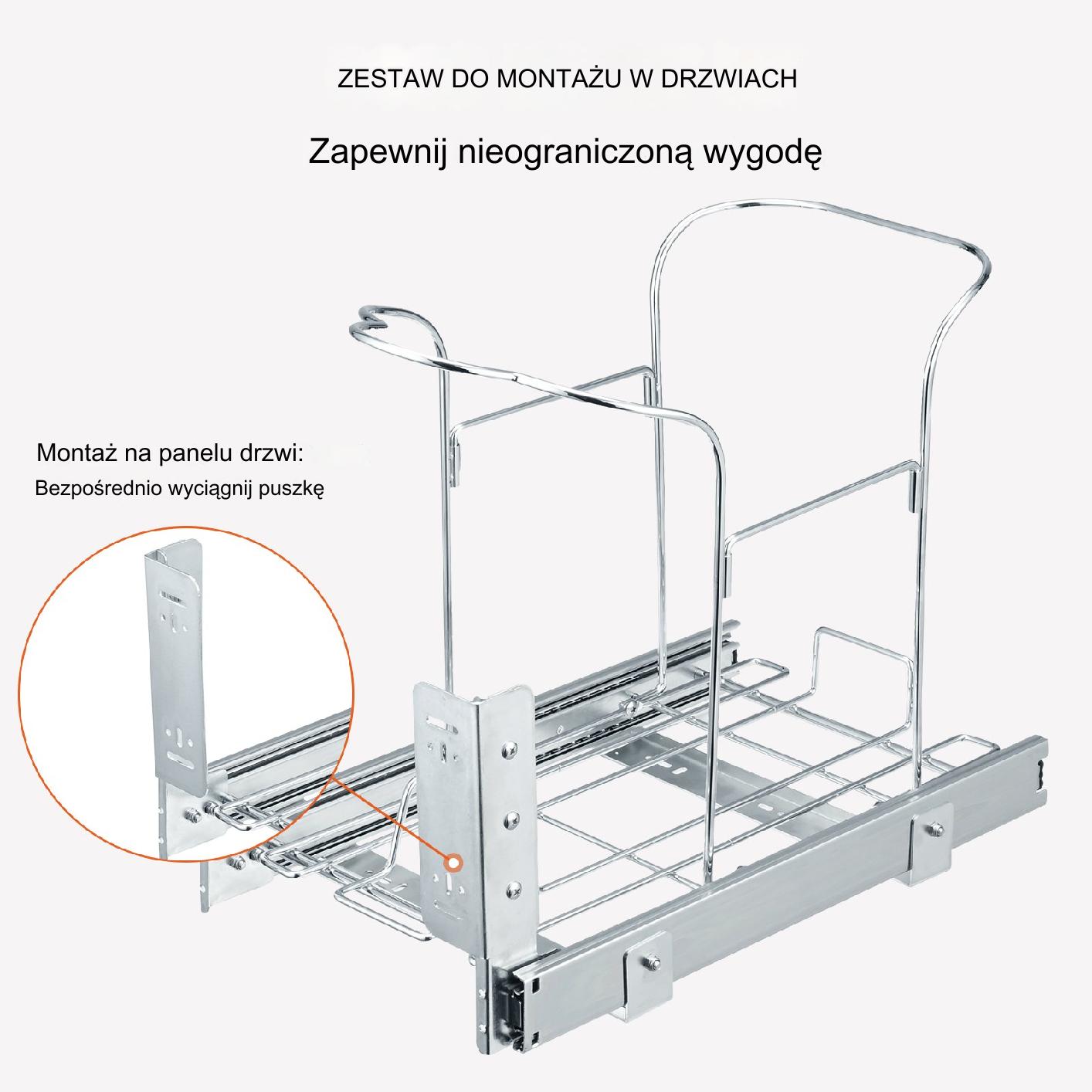 Wysuwany Kosz na Śmieci Cargo – 35 L - obrazek 5