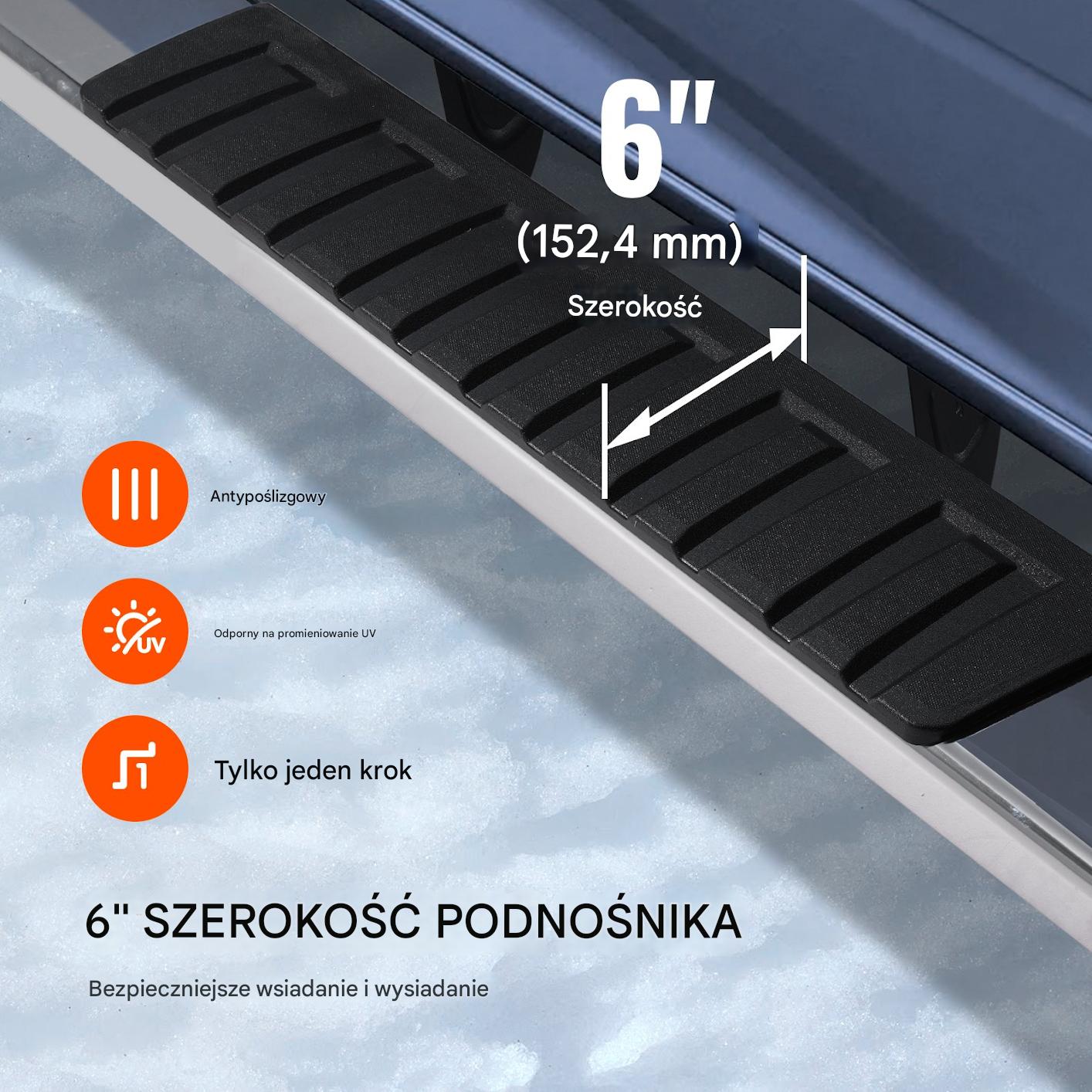 Stopnie Boczne Progi Listwa Progowa Stalowe Chevrolet Silverado GMC Sierra - obrazek 5