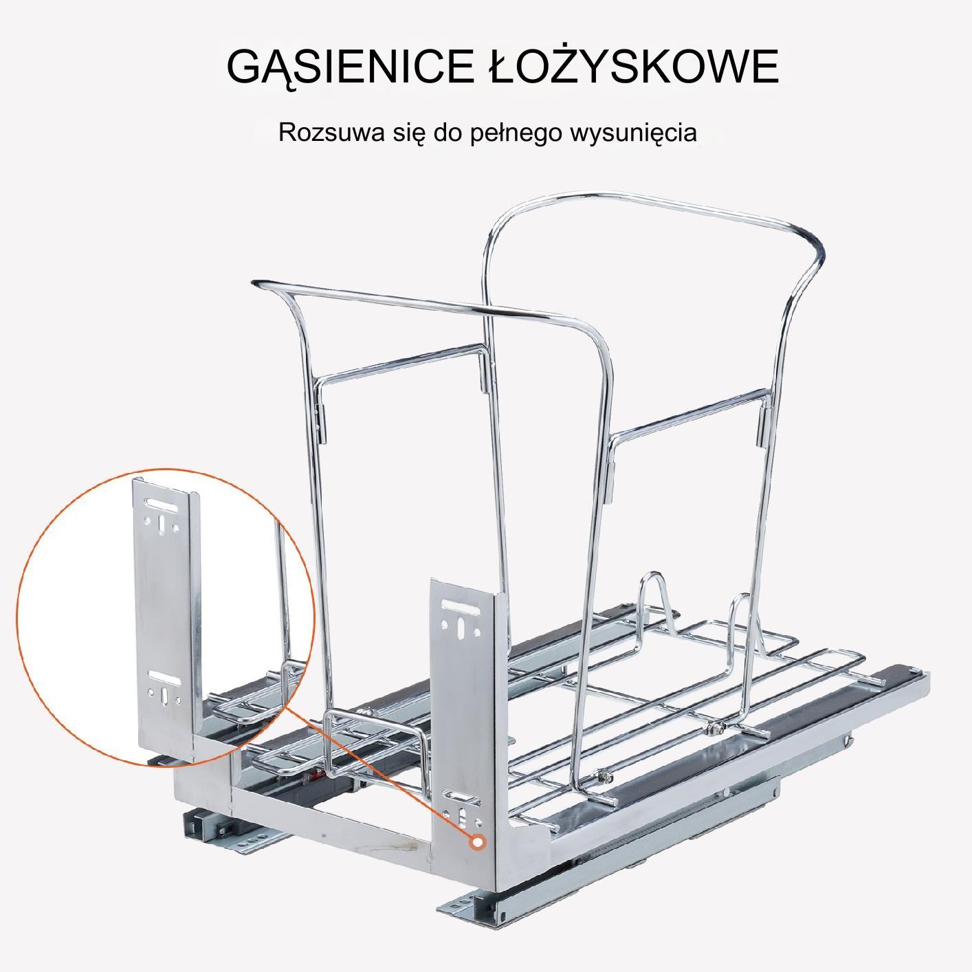 Wysuwany Kosz na Śmieci 35 L - obrazek 4