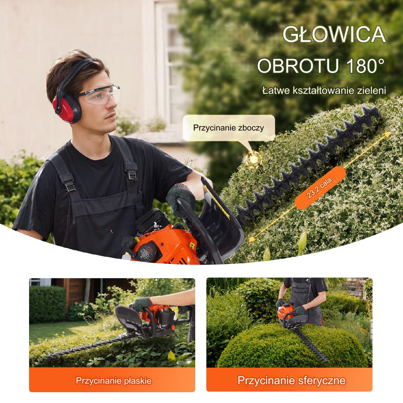 Podkaszarka do żywopłotu nożyce piła spalinowa - obrazek 5