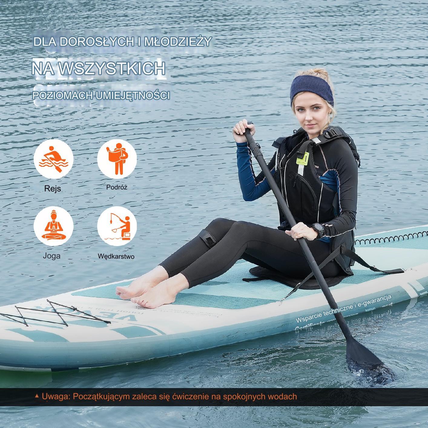 Deska sup do pływania pompowana stand up paddle 323 cm - obrazek 6