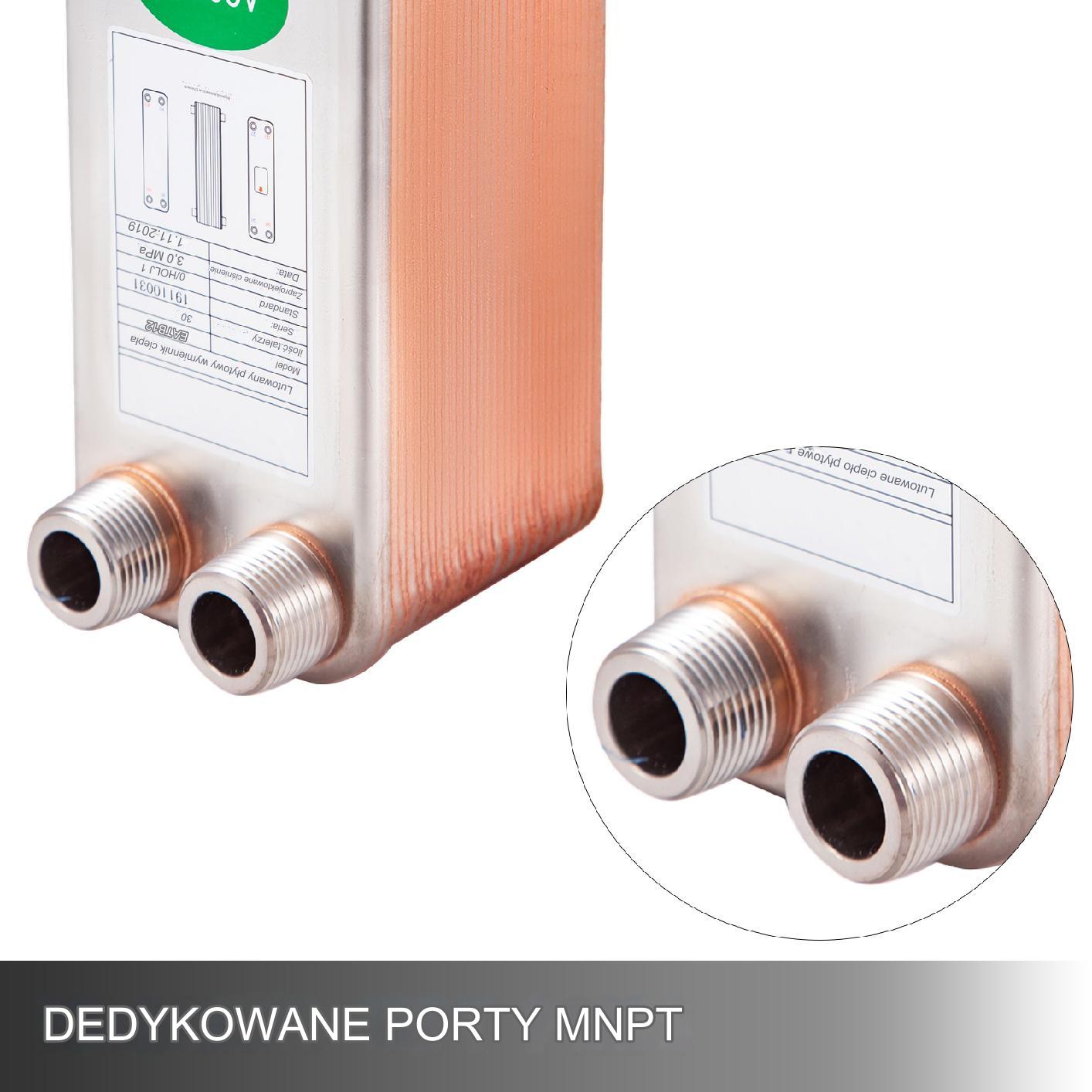 Wymiennik ciepła płytowy 30 płyt 3/4'' - obrazek 5