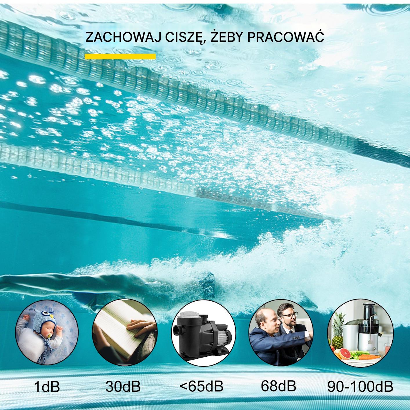 Pompa basenowa 1KM 19200L/h 750W do basenu ogrodowego naziemnego - obrazek 8