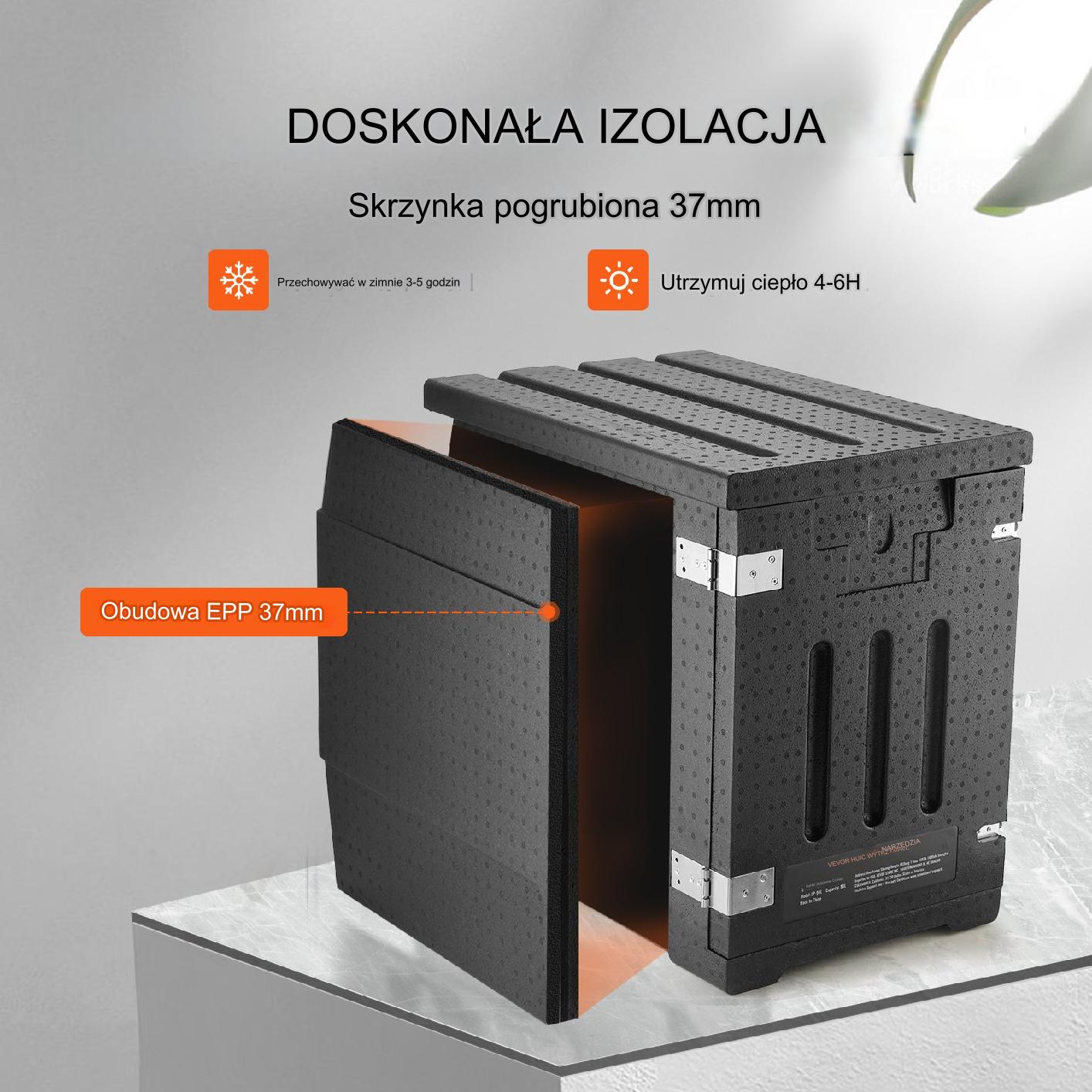 Pojemnik termiczny na żywność Pojemnik Cateringowy 90L - obrazek 3