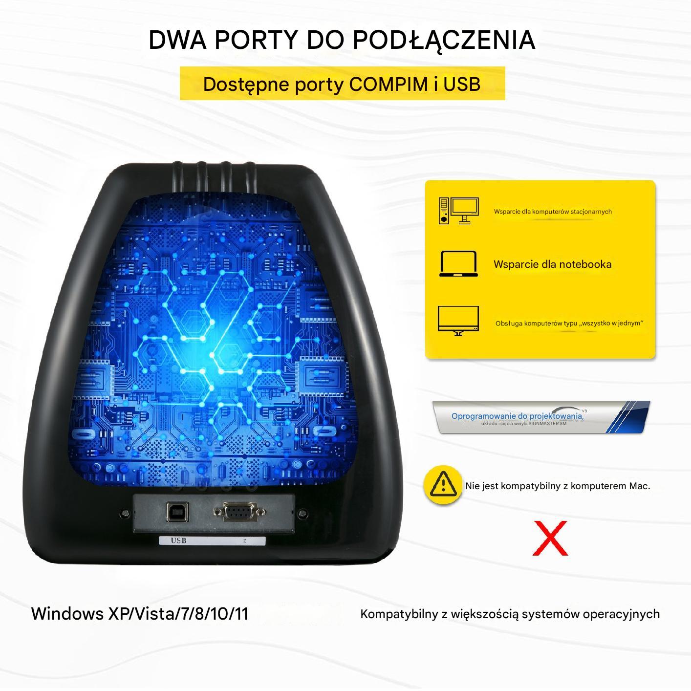 Ploter Tnący do Winylu 870 z Oprogramowaniem SignMaster i Stojakiem - obrazek 5