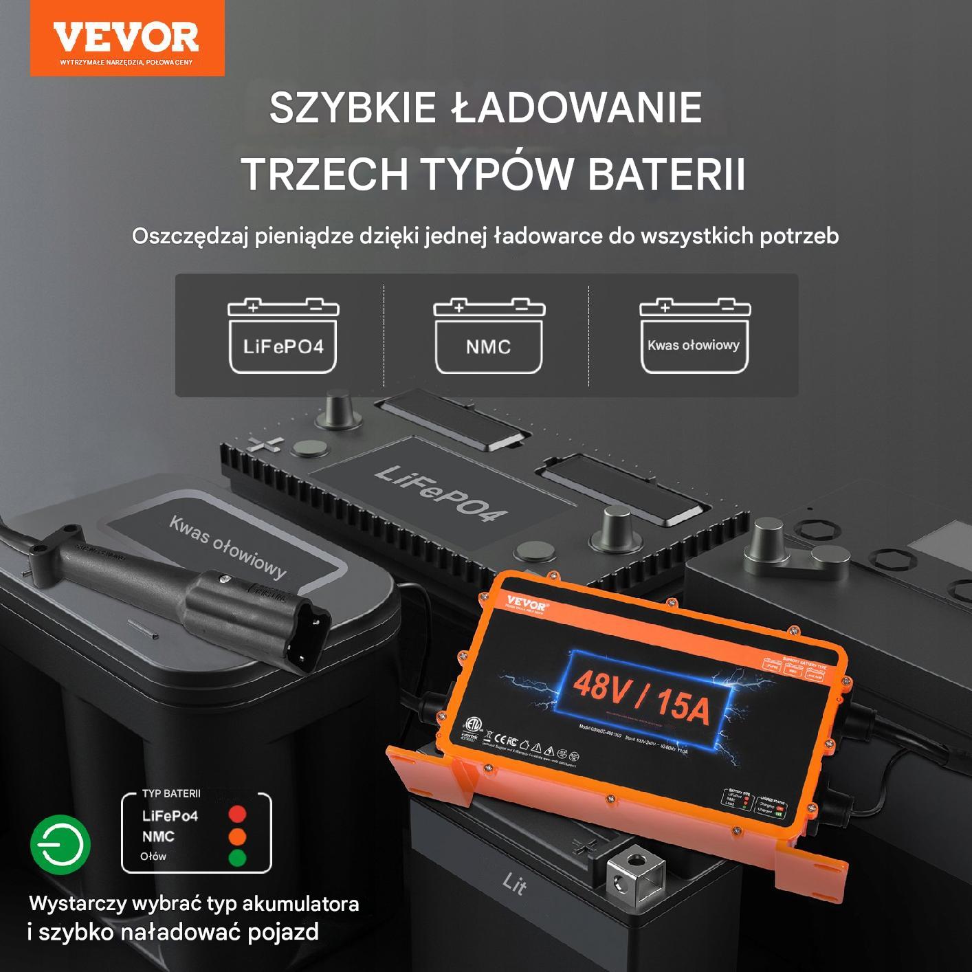 Ładowarka do Wózków Golfowych YAMAHA G29 48 V 15 AMP - obrazek 7