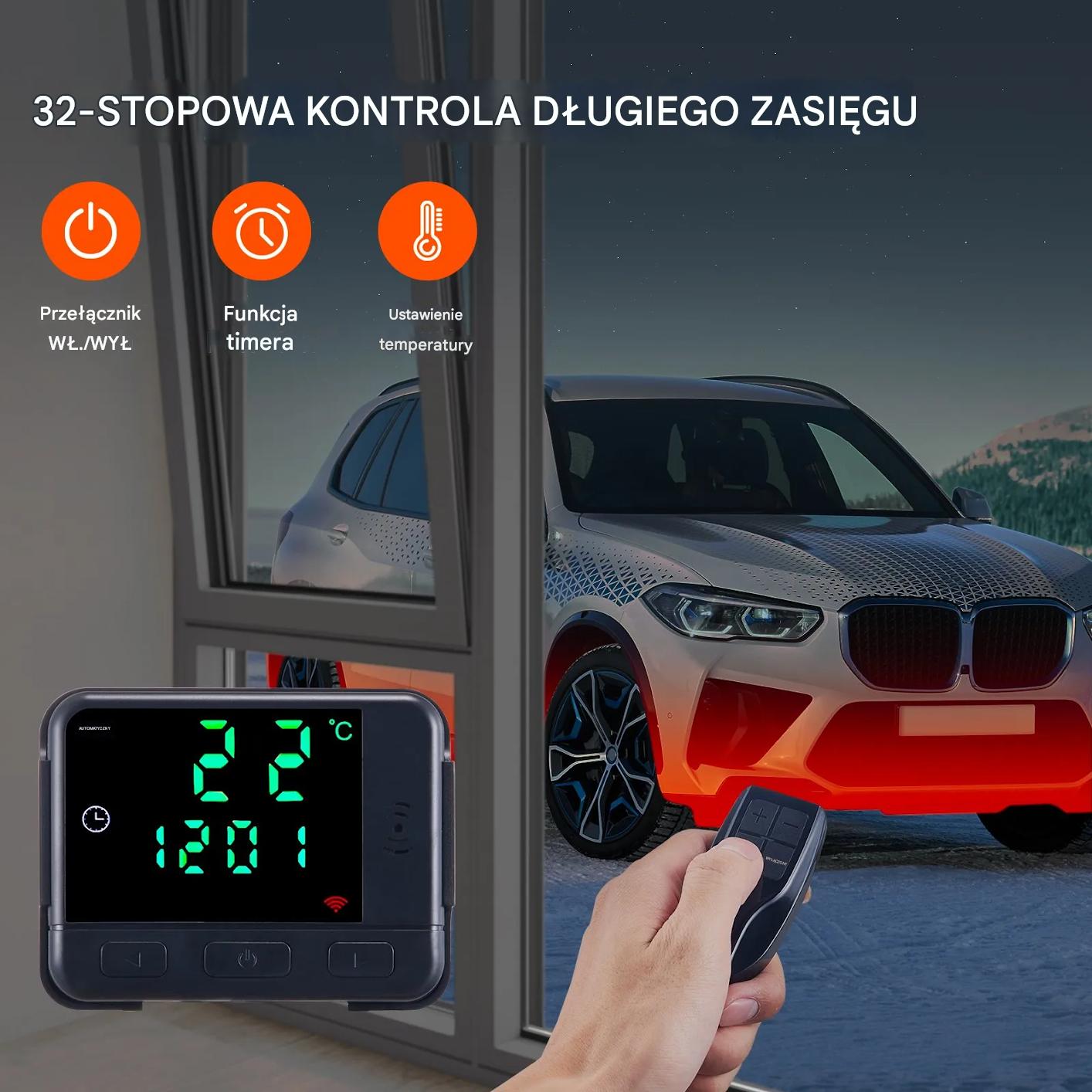 Nagrzewnica Dieslowska 8KW z Bluetooth – Szybkie Grzanie do 25 m² - obrazek 4