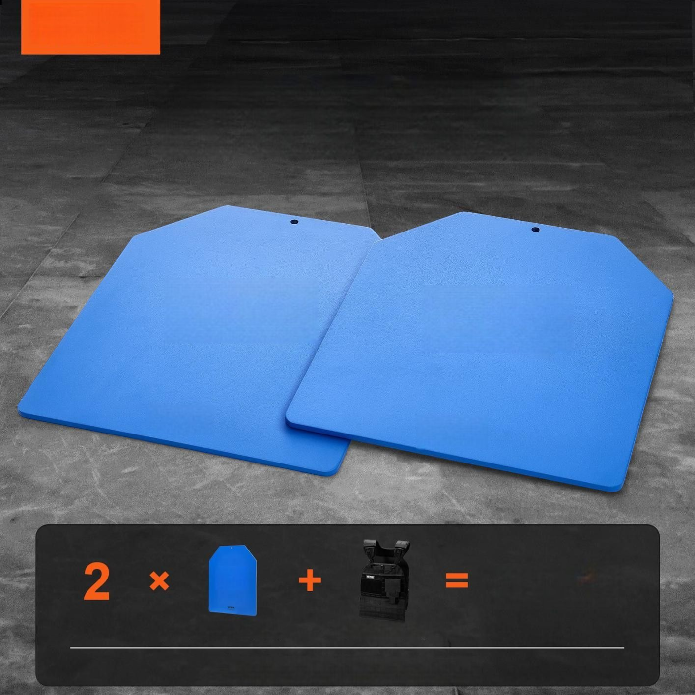 Obciążniki do kamizelki treningowej 2 x 2,6 kg - obrazek 2