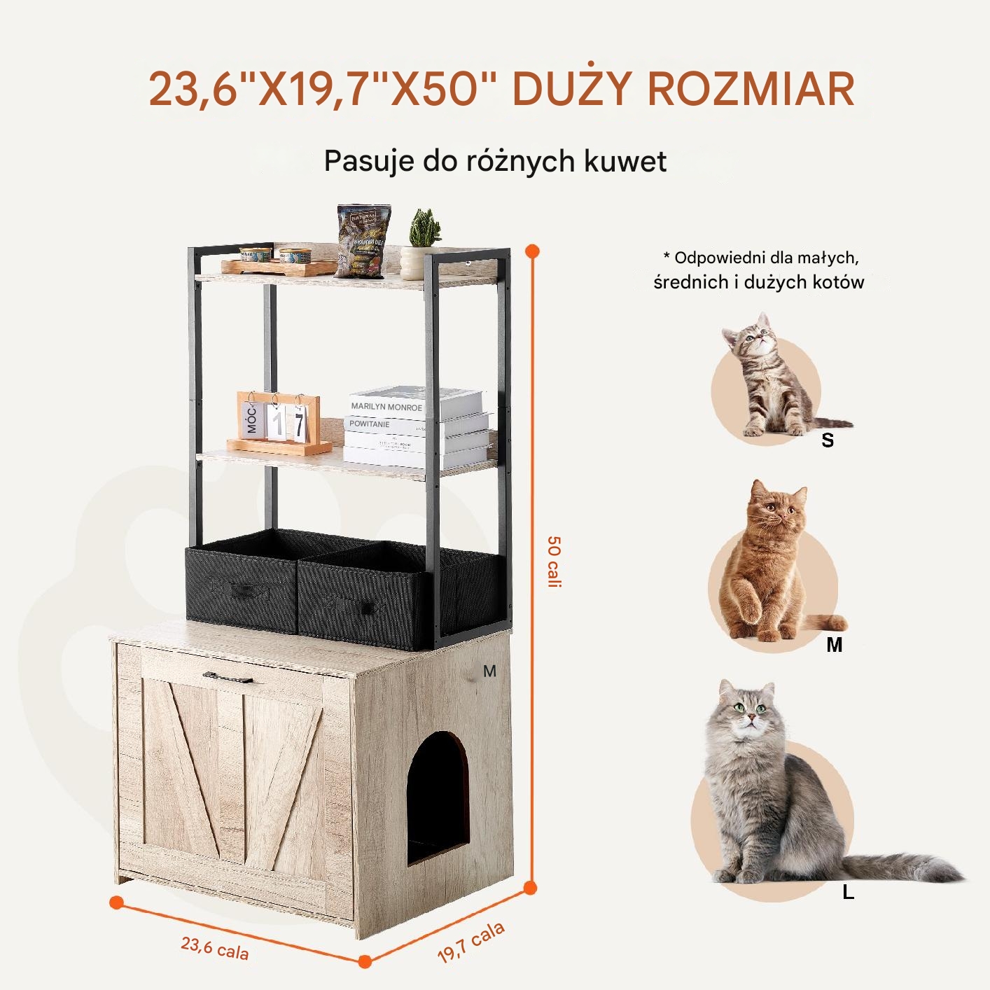 Obudowa na Kuwetę z Dwoma Półkami - obrazek 3