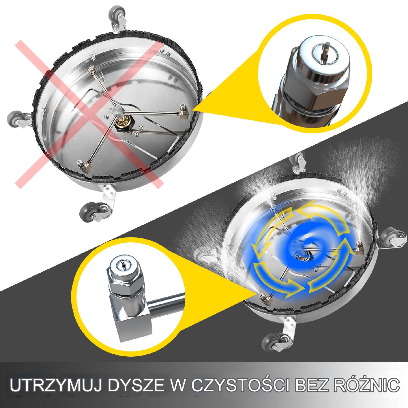 Szorowarka maszyna do mycia podłóg 46 cm - obrazek 3