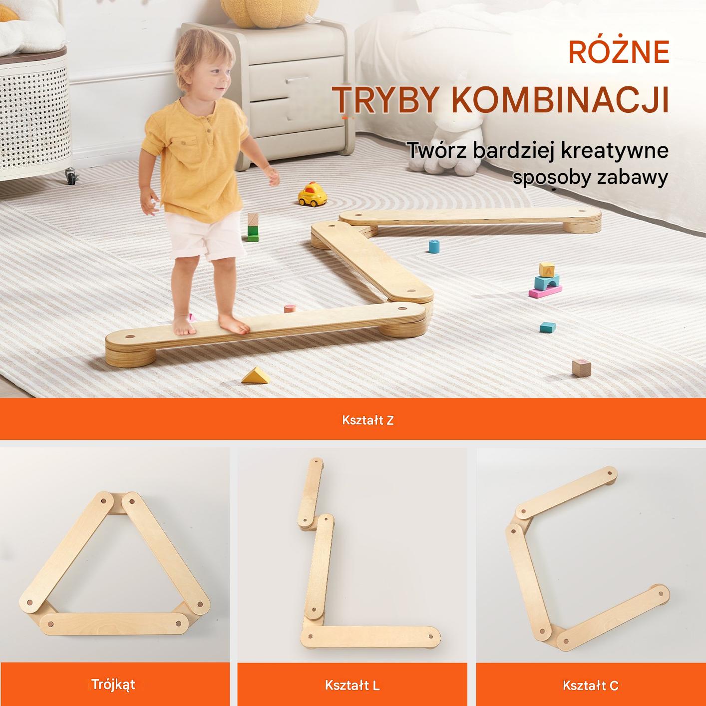 Zestaw równoważni i kamieni balansujących dla dzieci – 3 szt. - obrazek 7