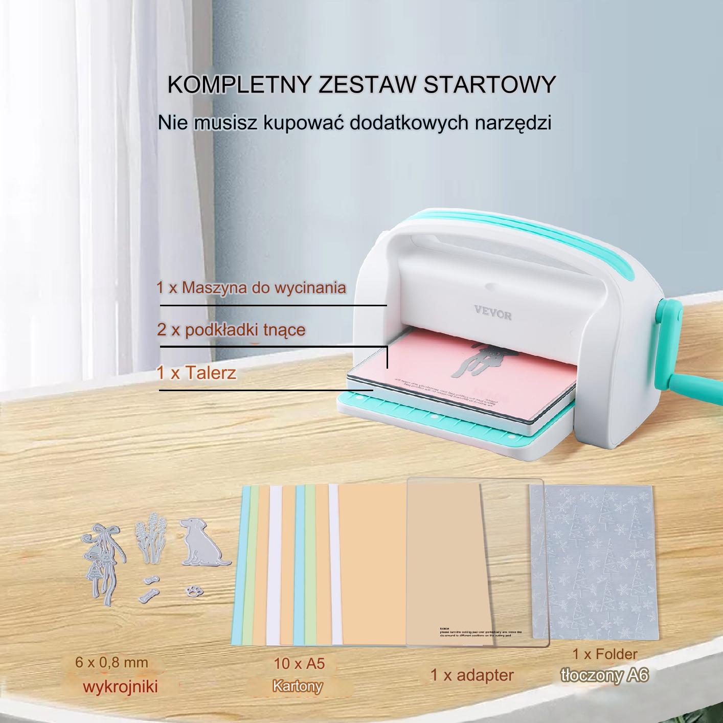 Dziurkacz Ozdobny do Papieru Maszyna do Wycinania i Tłoczenia – 226 mm - obrazek 3