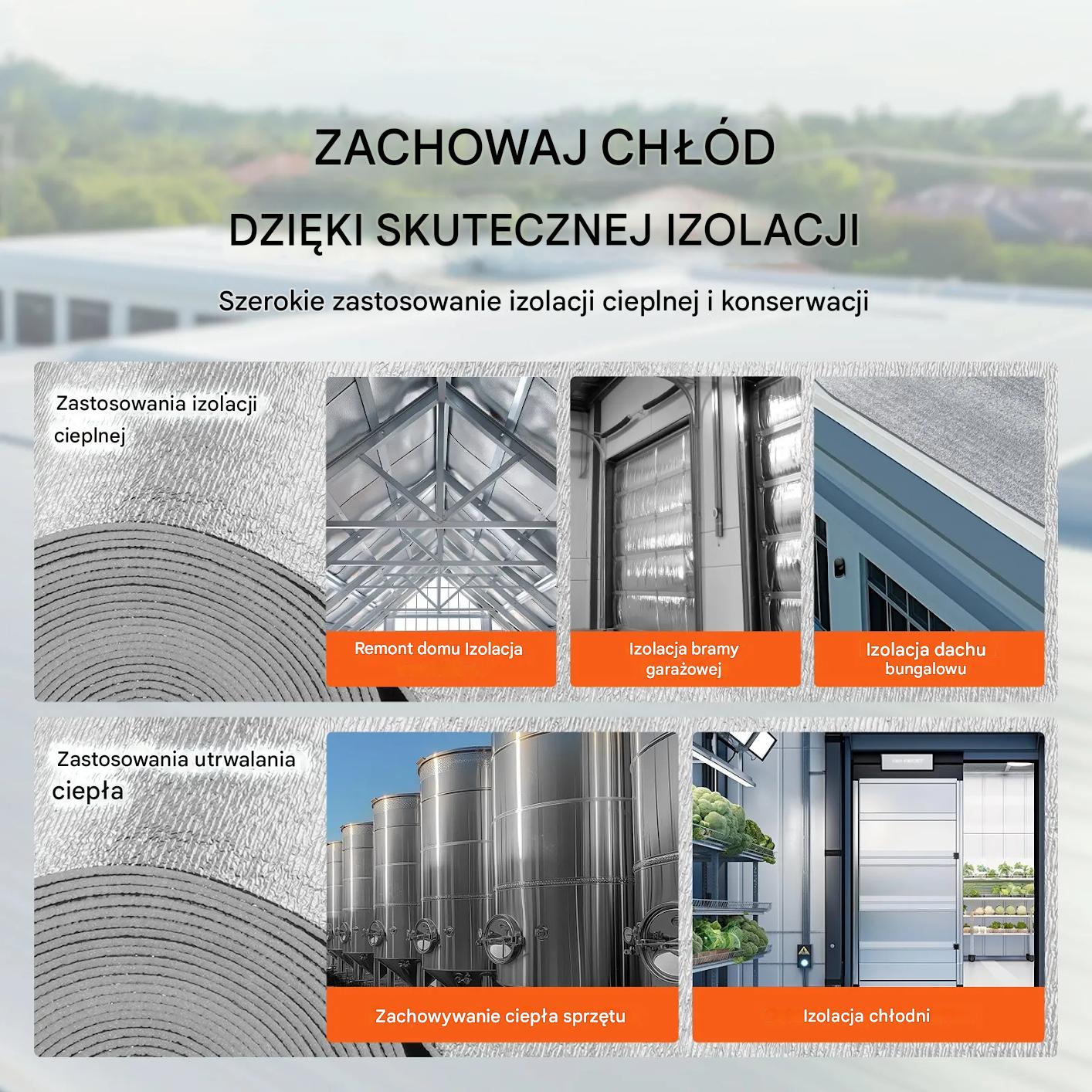 Folia termoizolacyjna 122x1524 cm dwustronna izolacja piankowa garaż dom - obrazek 4