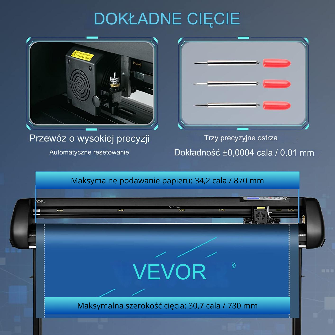 Ploter do cięcia folii 870 mm - obrazek 4