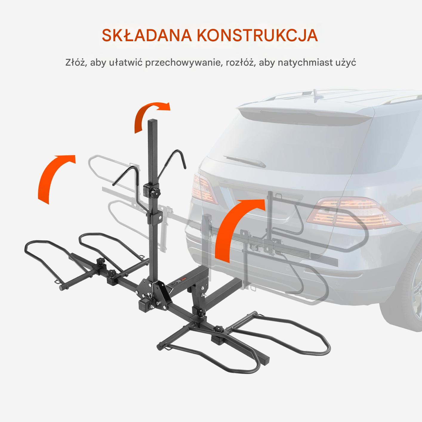 Bagażnik rowerowy platforma na hak Uchwyt rowerowy na hak 2 rowery - obrazek 5