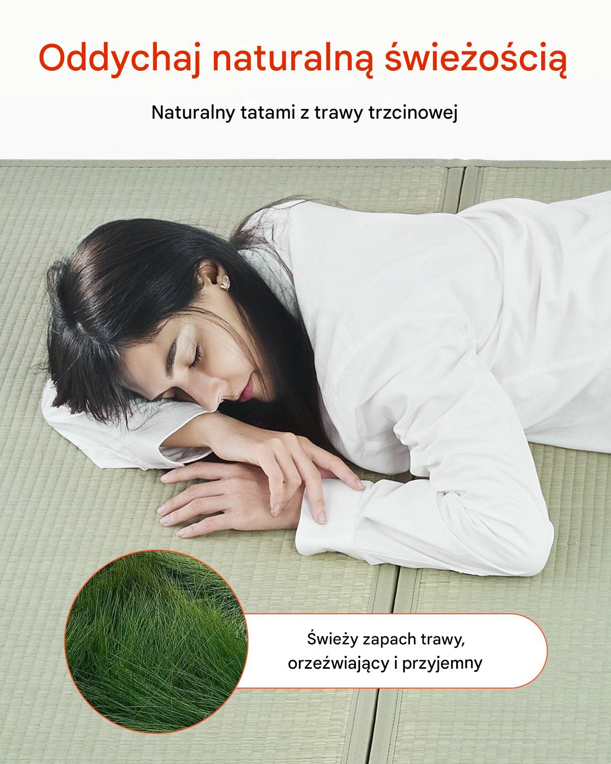 Materac Tatami Japoński Składany z Naturalnej Trawy – 2108 x 990 x 13 mm - obrazek 5