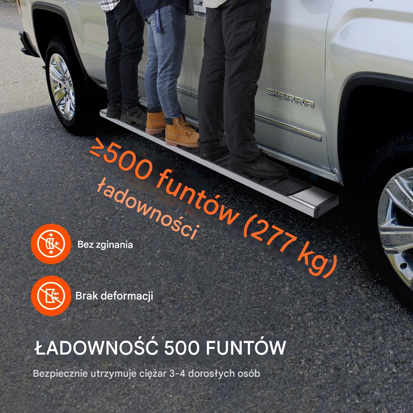 Stopnie Boczne Progi Listwa Progowa Stalowe Chevrolet Silverado GMC Sierra - obrazek 6