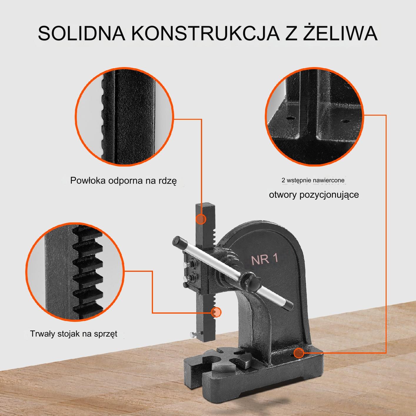PRASA MECHANICZNA RĘCZNA 1 T - obrazek 6