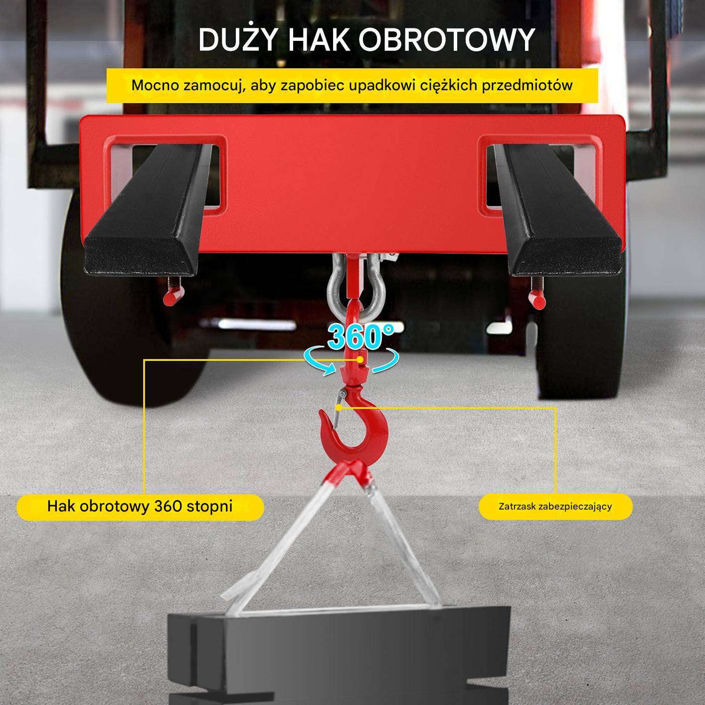 Trawers Hak uchwyt do wózka widłowego do 2T - obrazek 5