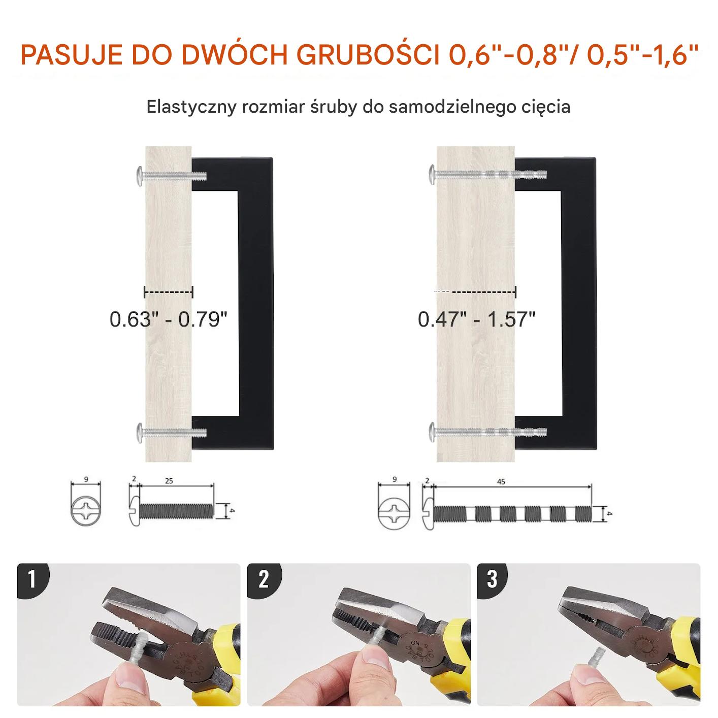 Uchwyty meblowe 30 szt 76 mm stal szczotkowana nowoczesne do szafek - obrazek 4