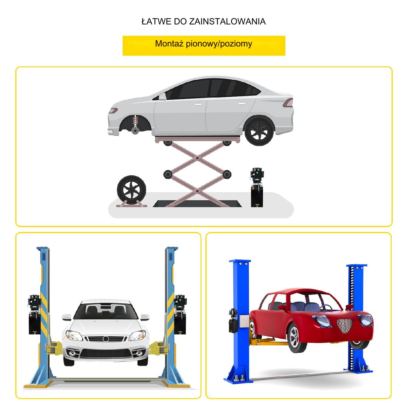 Stacja do podnośników samochodowych hydrauliczna 14L 1HP naprawa warsztat - obrazek 5