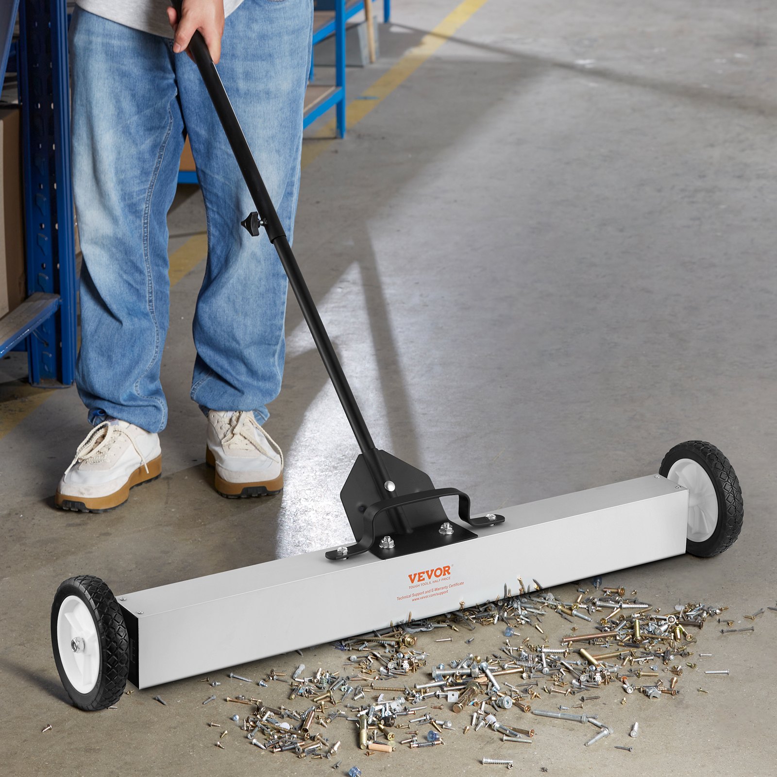 MIOTŁA MAGNETYCZNA ZAMIATARKA OPIŁKÓW WIÓRÓW 105 cm - obrazek 8