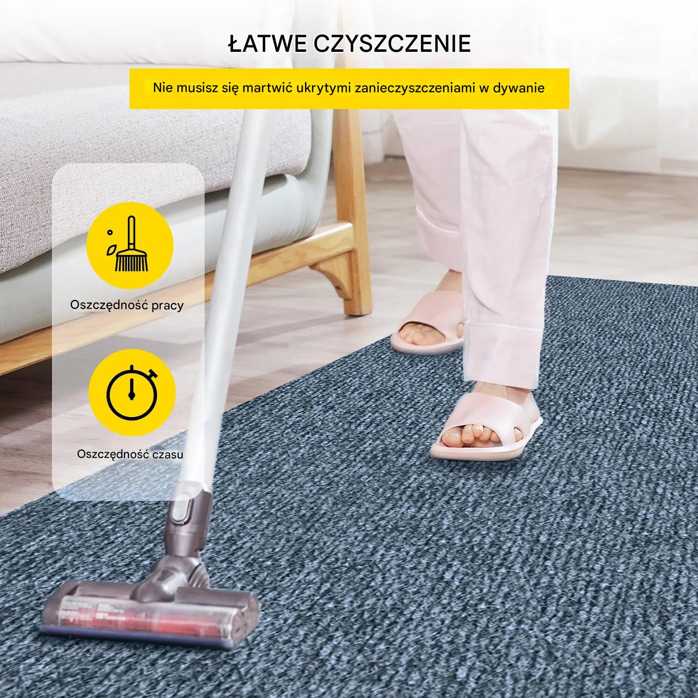 Wykładzina na pokład mata patio łódź jacht 1,8x12m szara cutpile - obrazek 6