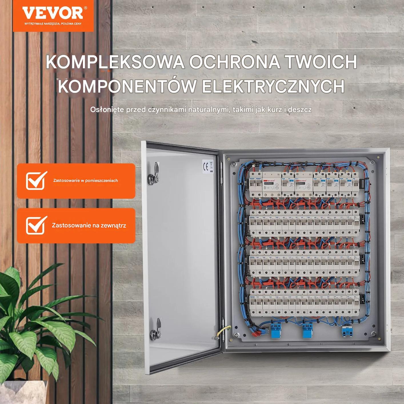 Skrzynka elektryczna rozdzielnia obudowa metalowa 60x50x20 cm - obrazek 7
