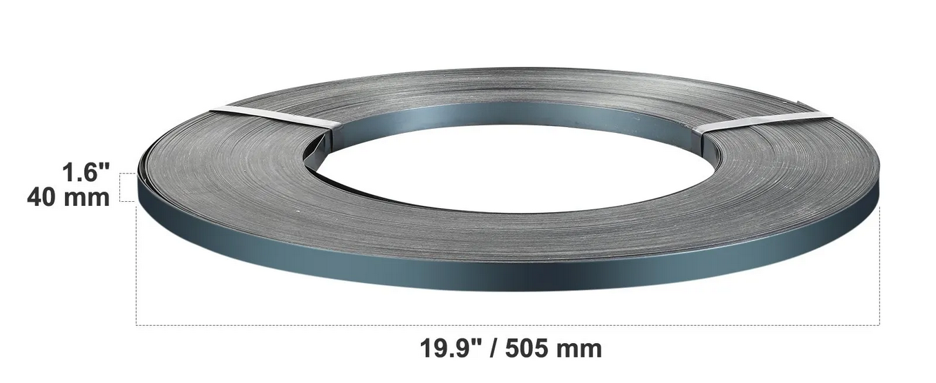 Taśma stalowa do pakowania 19 mm 500 m wytrz. 770 kg – mocne spinanie palet - obrazek 2