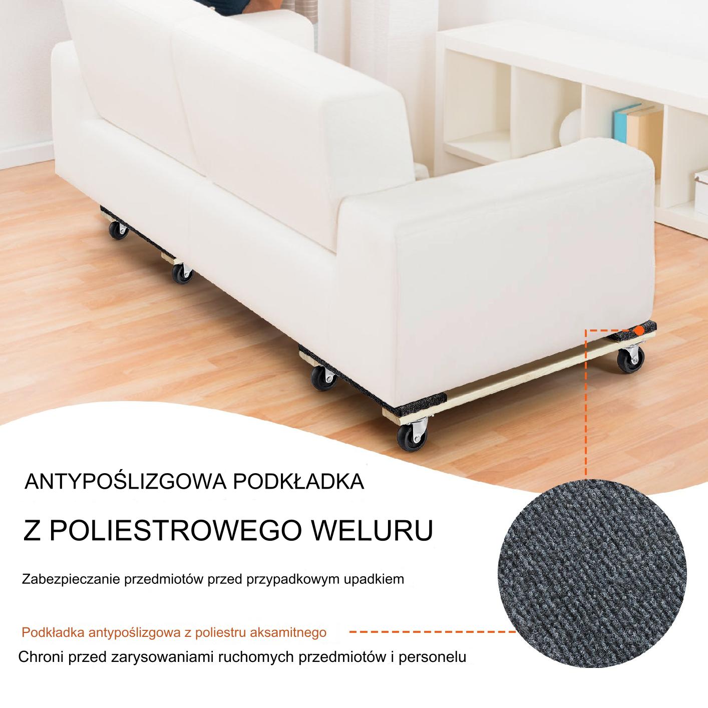 Wózek Meblowy Drewniany 2 Sztuki - obrazek 3
