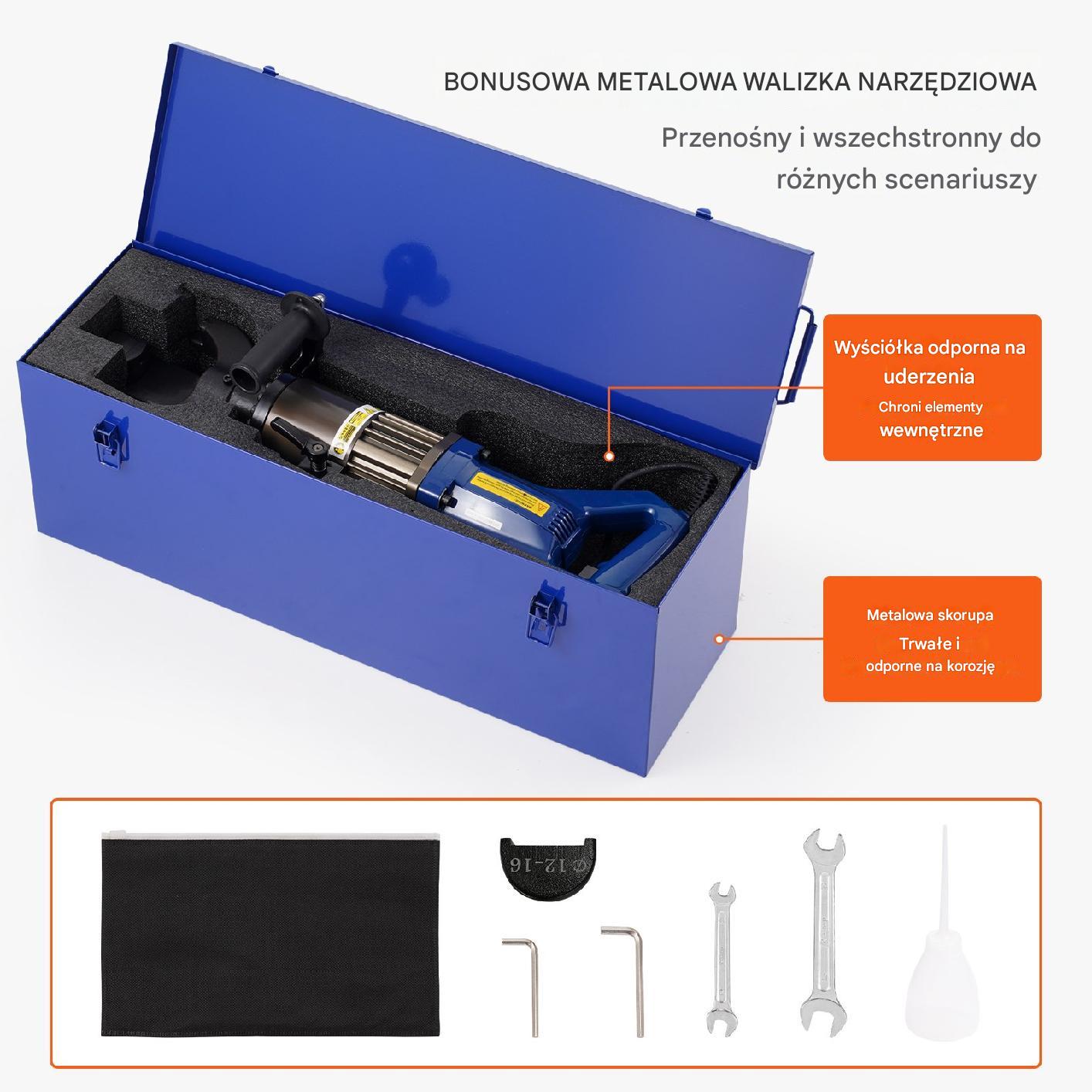 Elektryczna hydrauliczna giętarka do rur 1500W 12-22 mm - obrazek 6