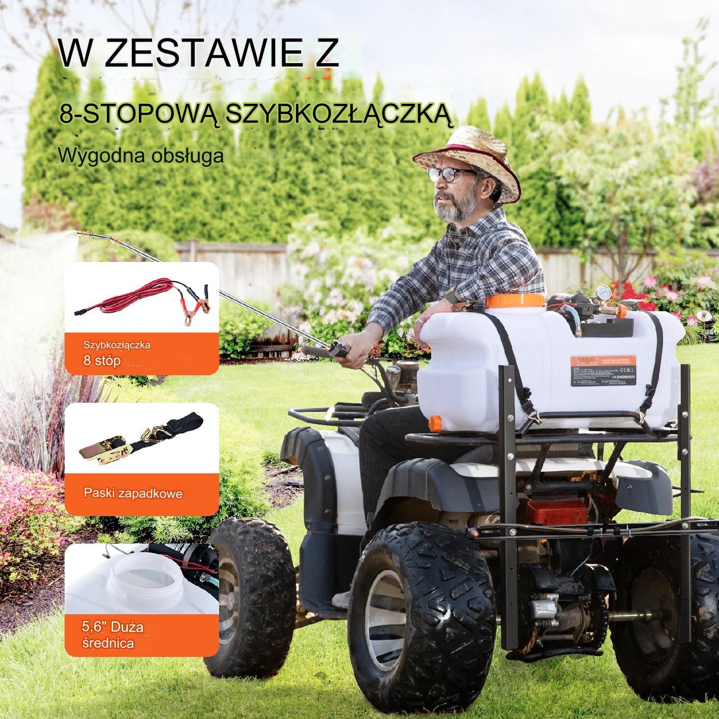 Opryskiwacz elektryczny na quada Dysza Mosiężna 60 L - obrazek 8
