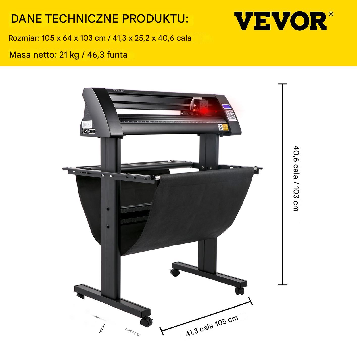 Profesjonalny ploter tnący 870 mm – półautomatyczny, sensor optyczny - obrazek 2
