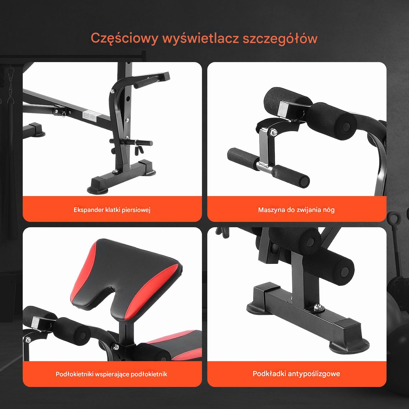 Ławka inwersyjna Składana do ćwiczeń siłowych/inwersyjnych do domu - obrazek 5