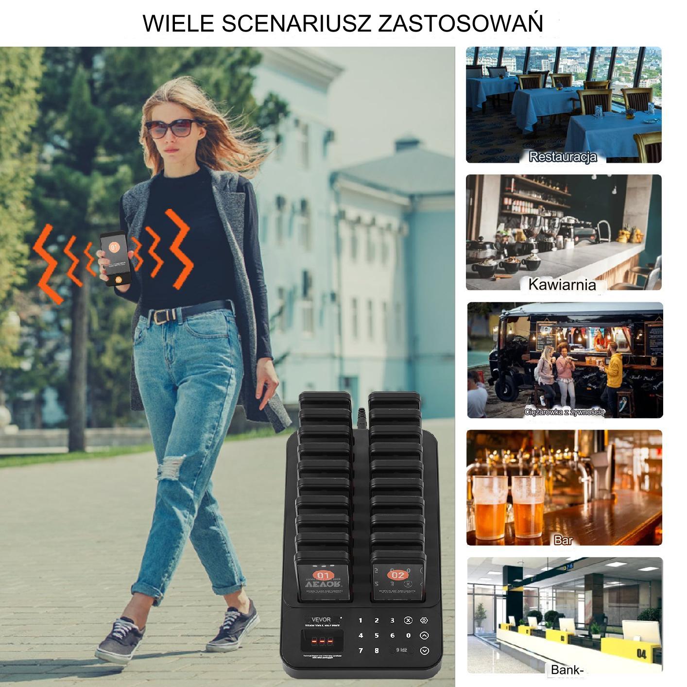 Pager Restauracyjny System Przywoławczy Pager 20 szt. - obrazek 6