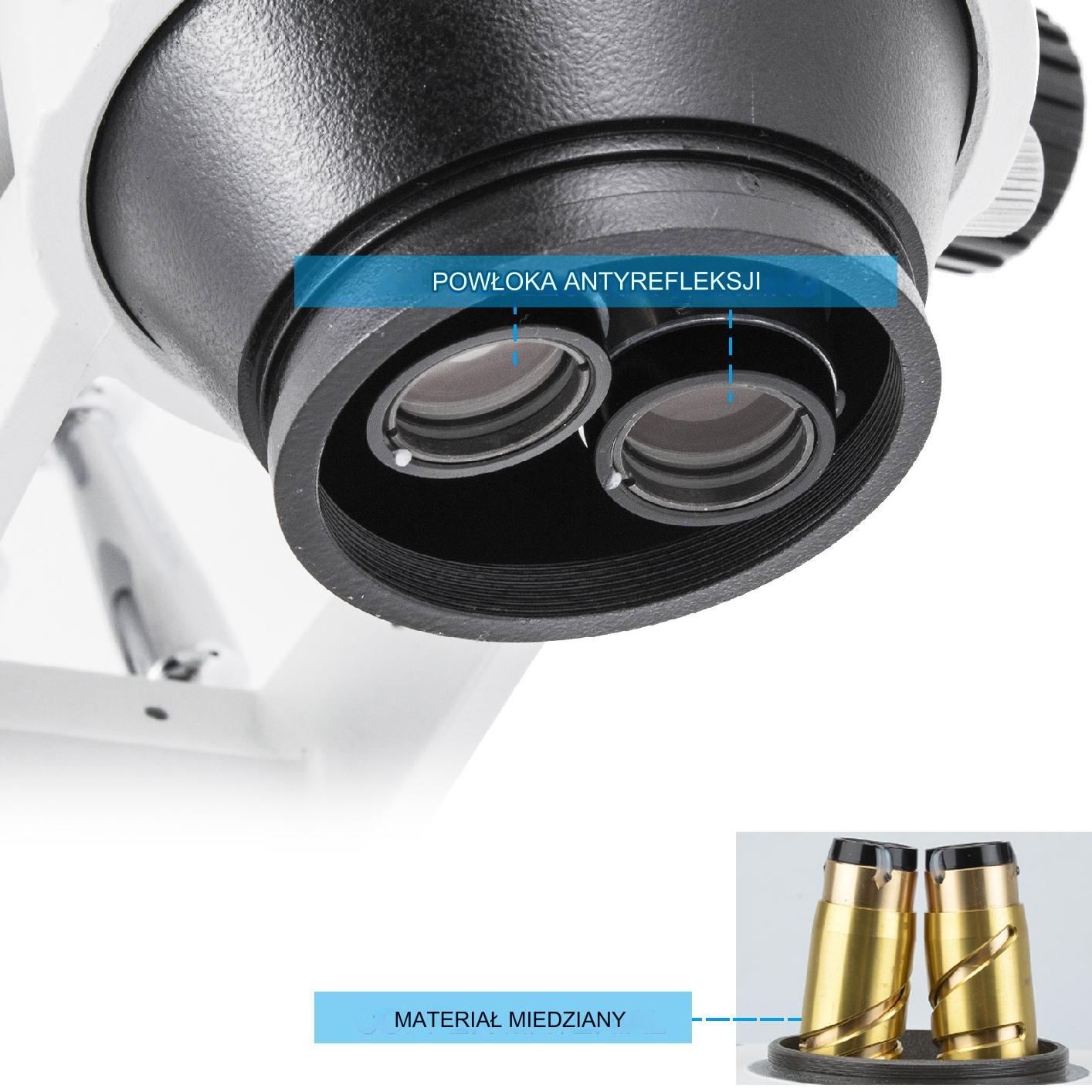 Mikroskop trójokularowy 3.5–90x zoom z ramieniem 360° do serwisu PCB - obrazek 3