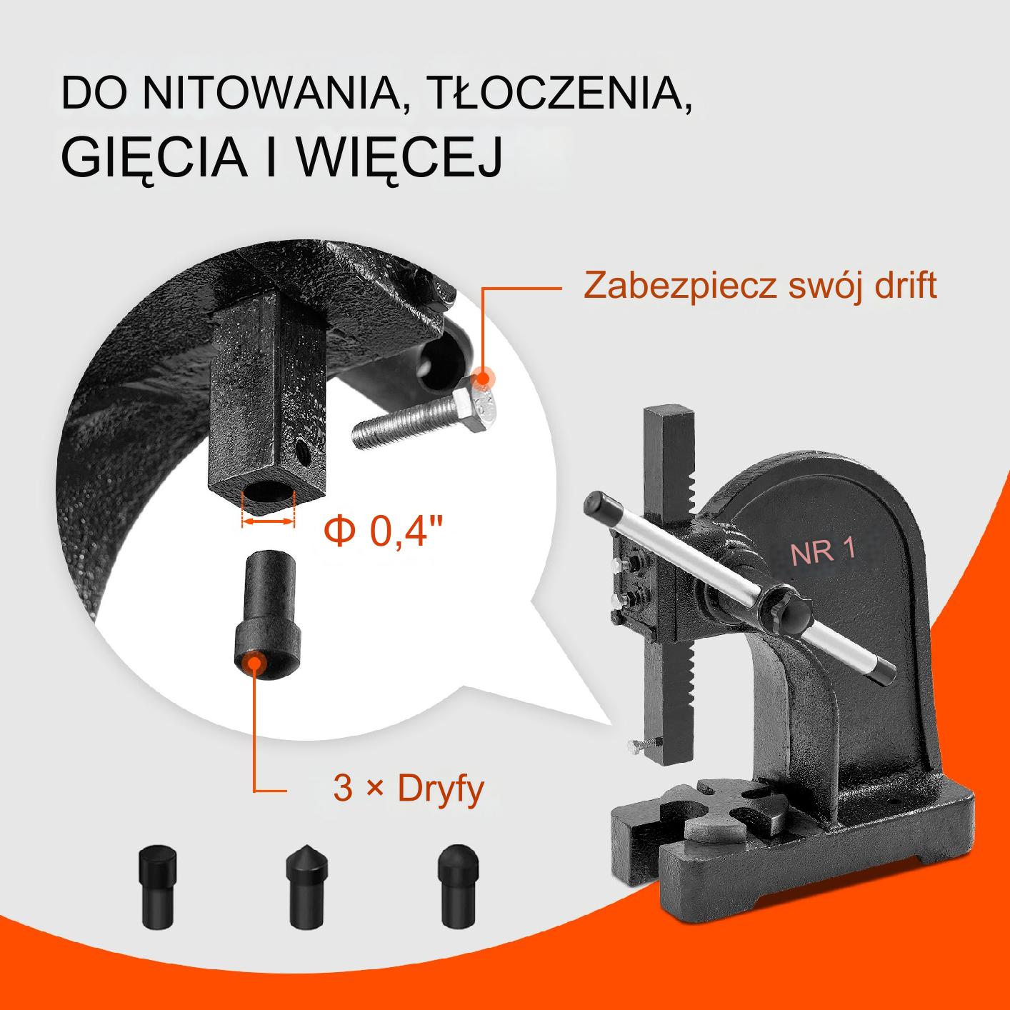 PRASA MECHANICZNA RĘCZNA 1 T - obrazek 3