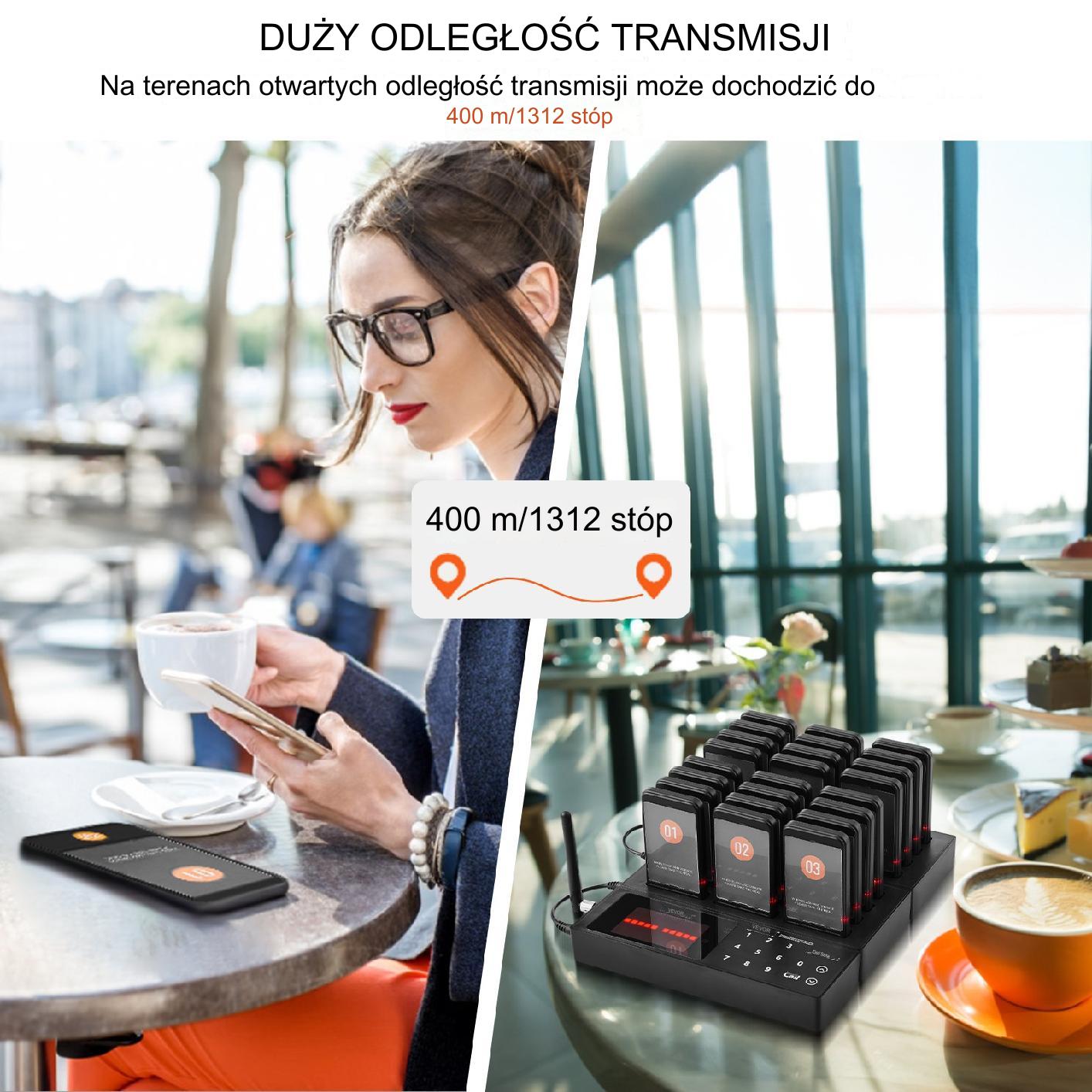 Pager Restauracyjny System Przywoławczy Pager 24 szt. - obrazek 4