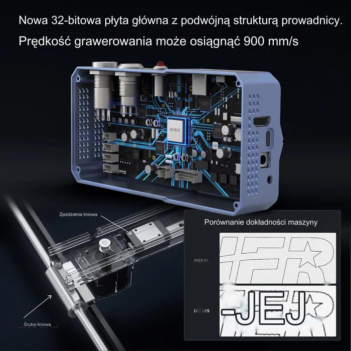 Grawer laserowy IKier K1 Pro 1064nm 20W - obrazek 2