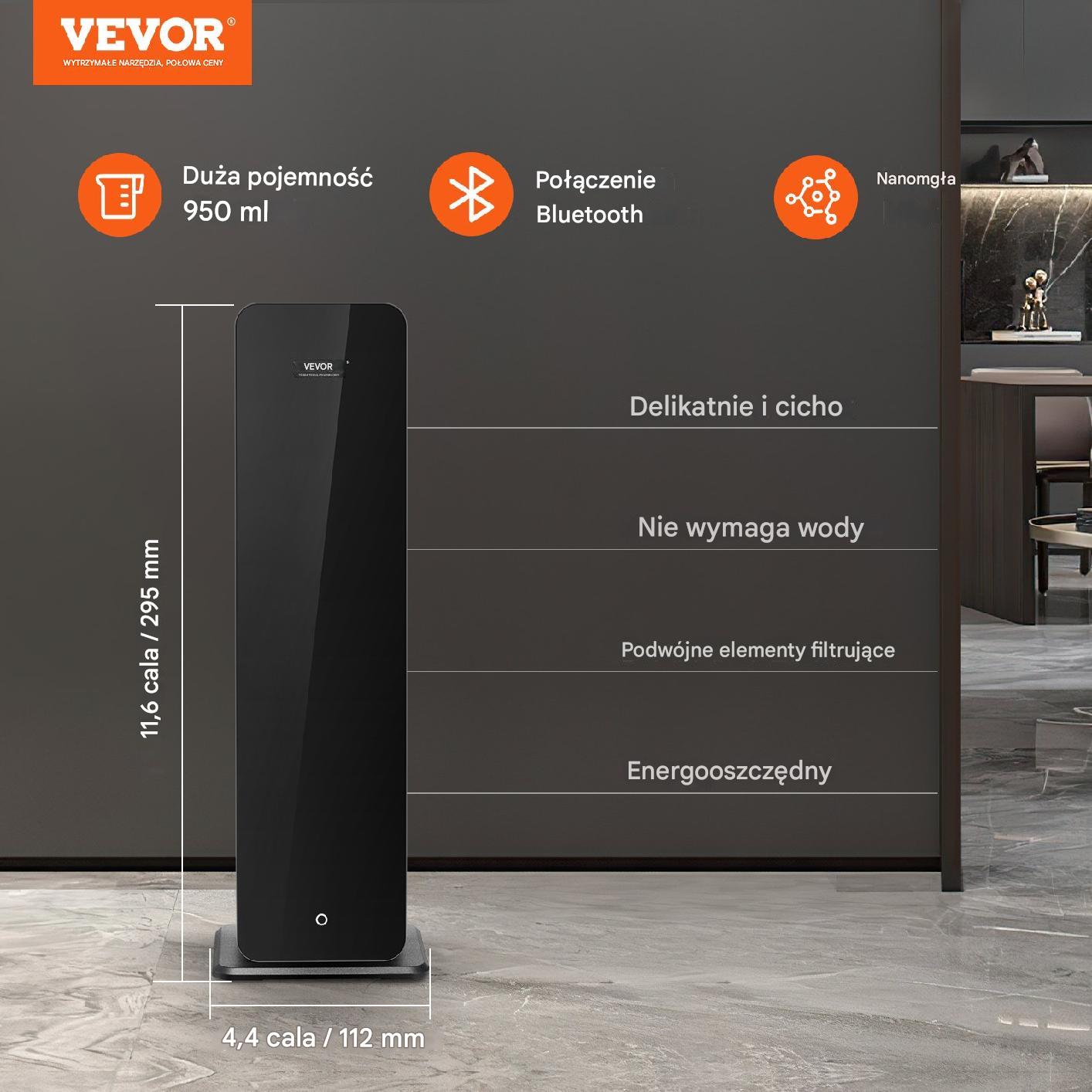 Dyfuzor zapachów 950ml bez wody Bluetooth 280m² sklep hotel biuro - obrazek 6