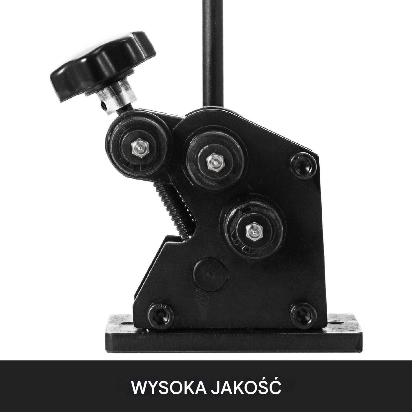 Ręczna giętarka pierścieni rur profili stalowa wałki 343 mm - obrazek 4