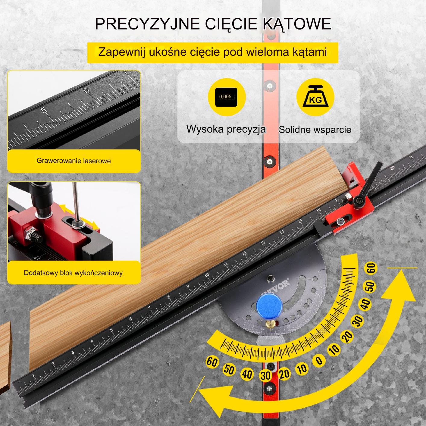 Prowadnica przykładnica kątowa 450 mm - obrazek 3