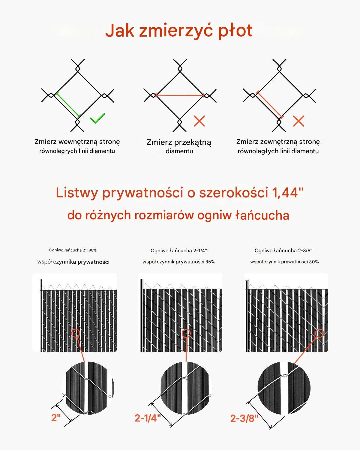 Listwy Ogrodzeniowe Pionowe Podwójne – do ogrodzenia o wysokości 235 cm - obrazek 4