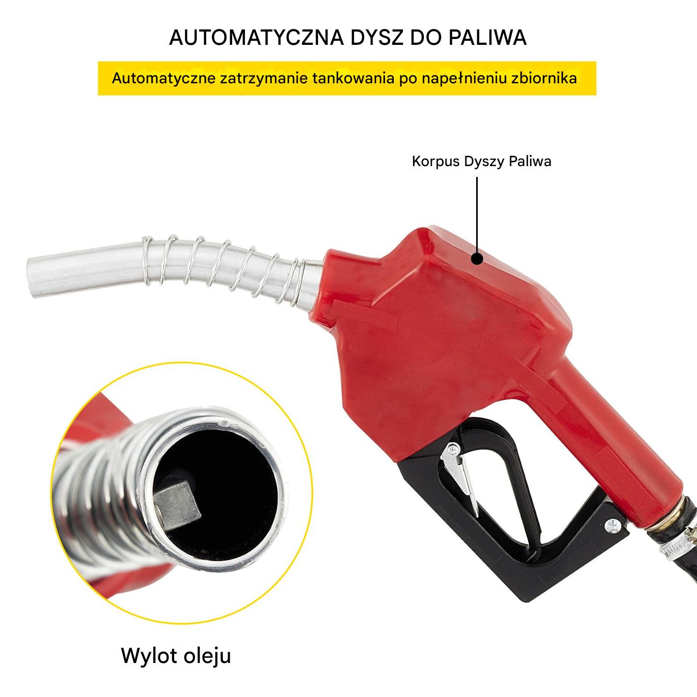 Dystrybutor pompa pompka oleju paliwa cpn stacja paliw 155 W 40 l/min - obrazek 5